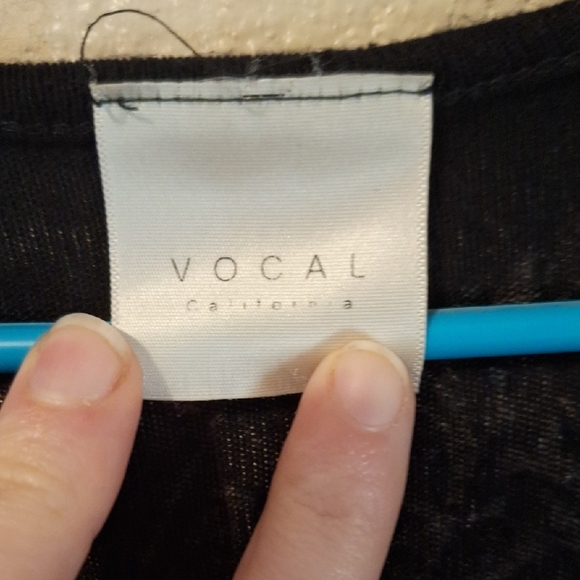 Vocal Black Long Sleeve Dress with Floral Accents - Picture 2 of 6